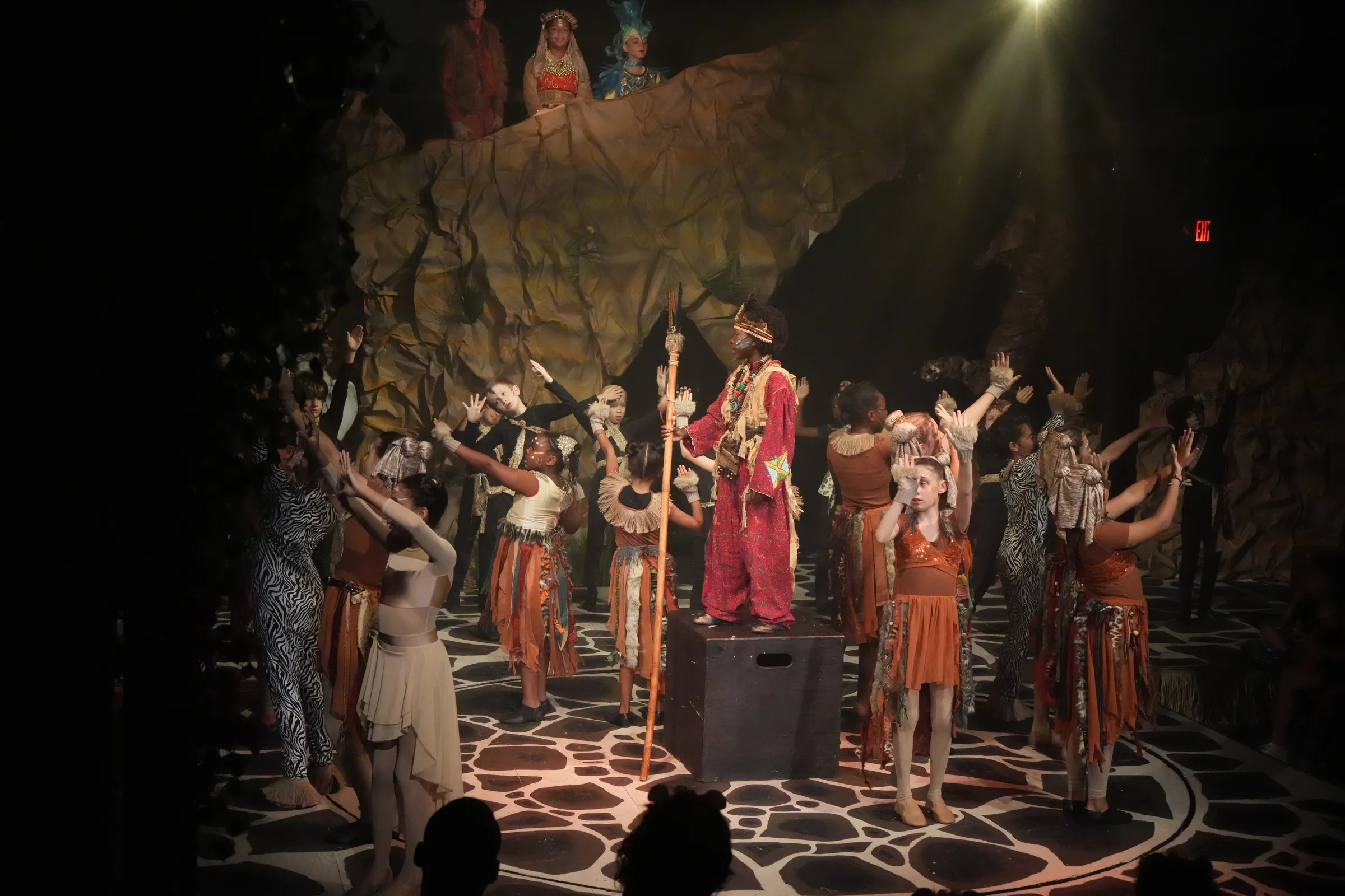Young Star Musical Theatre students on stage