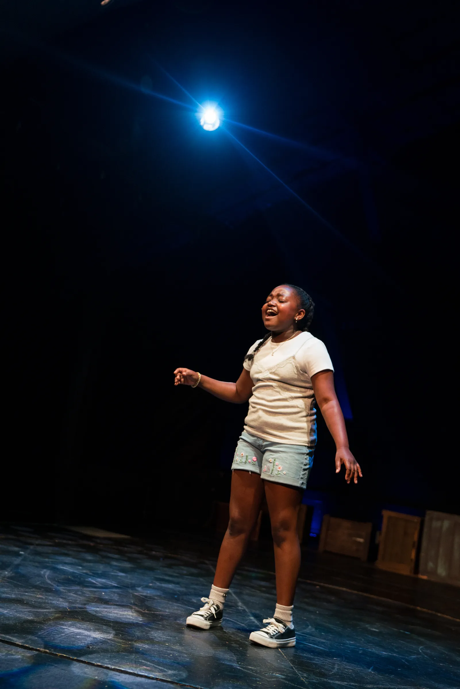 A camp showcase performance for family and friends